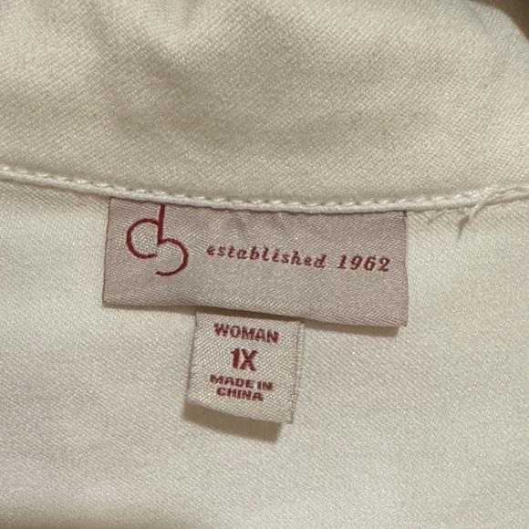 DressBarn white denim jacket - Picture 2 of 4